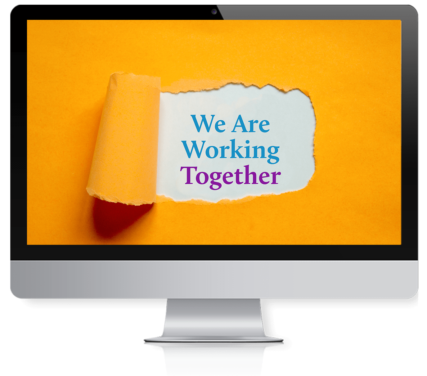 We Are Working Together in desktop